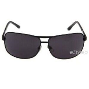 Betsey Johnson Aviator Sunglasses Shield Black